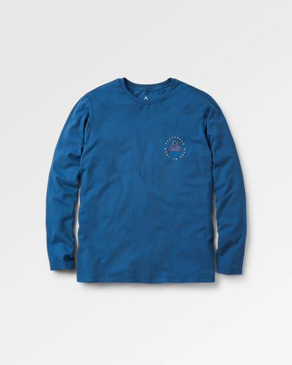 Escapism Recycled LS T-Shirt - Dark Denim - Flatlay