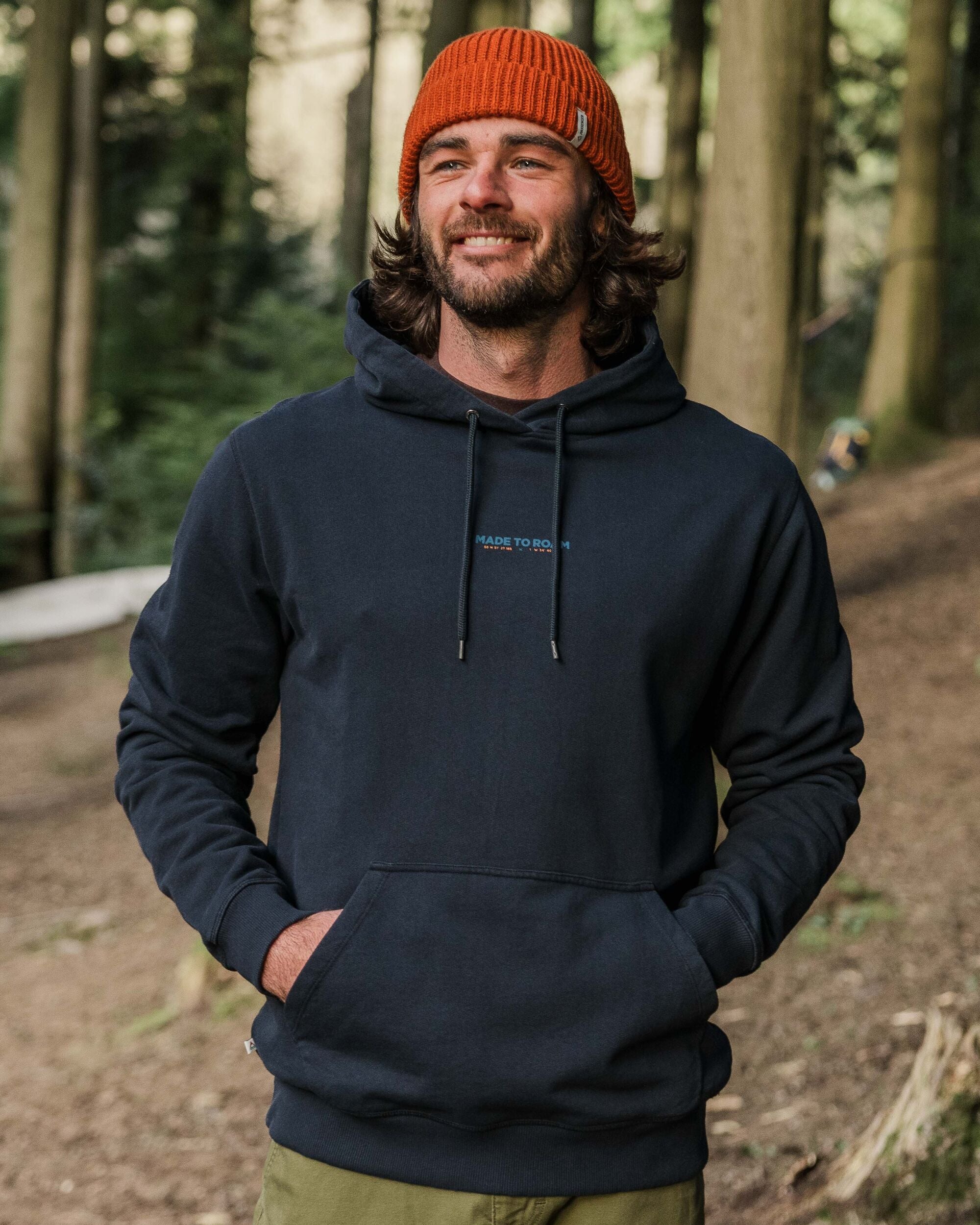 Pace Recycled Cotton Hoodie - Deep Navy - Lifestyle