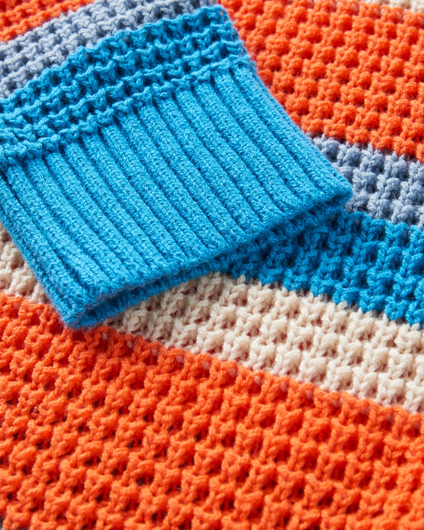Reflection Stripey Jumper - Ember Orange Multi Stripe