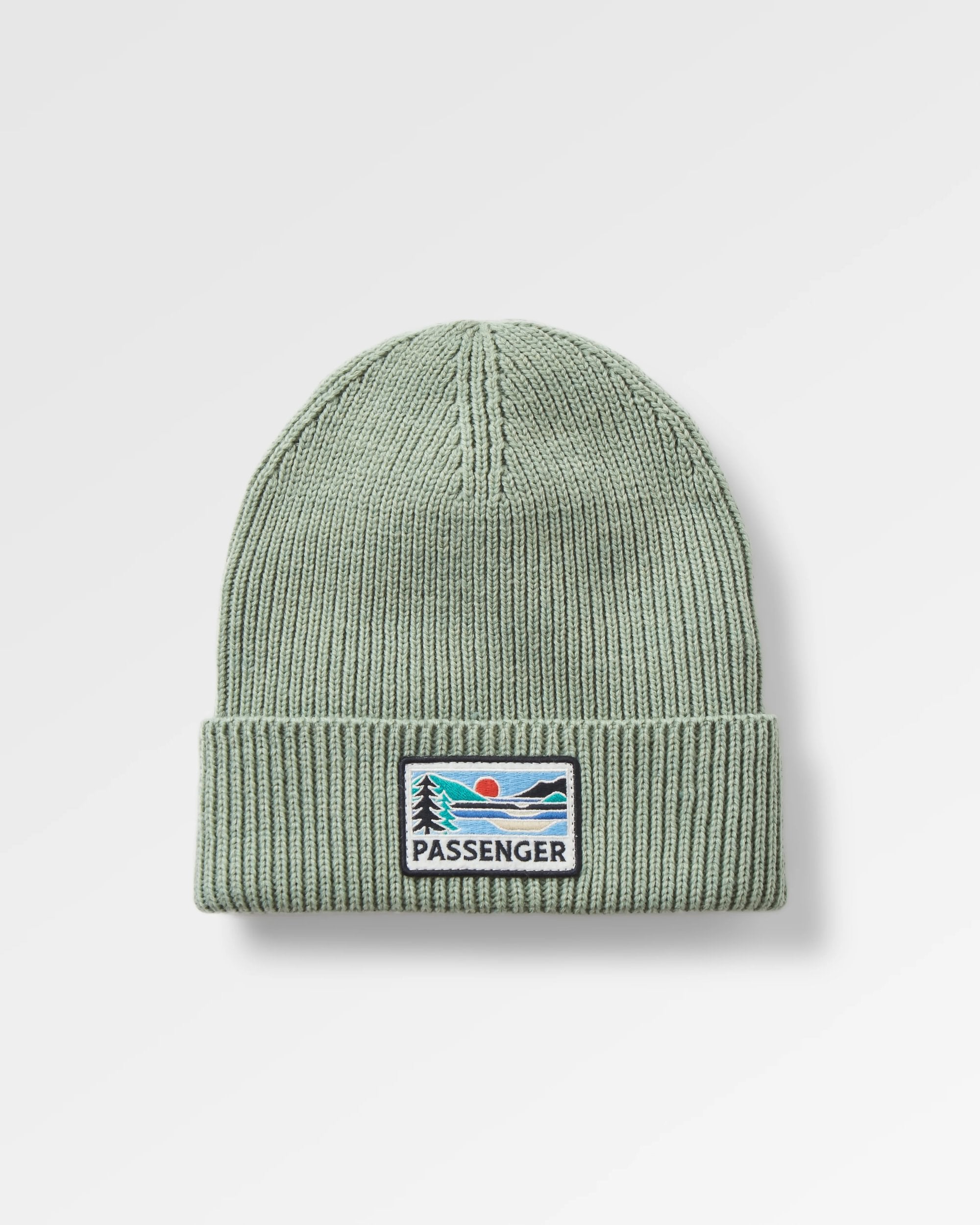 Passenger Recycled Beanie - Pistachio - Flatlay