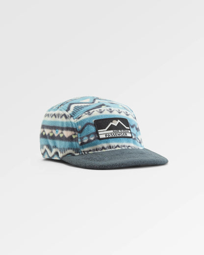 Pine Recycled Polar Fleece Cap - Mountain Geo Arctic - Flatlay