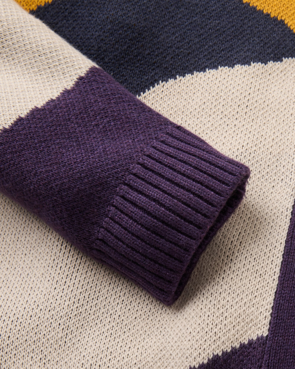 Scenic Knitted Cardigan - Scenic Deep Plum - Flatlay