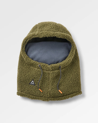 Snowdrift Fleece Hood - Khaki - Flatlay
