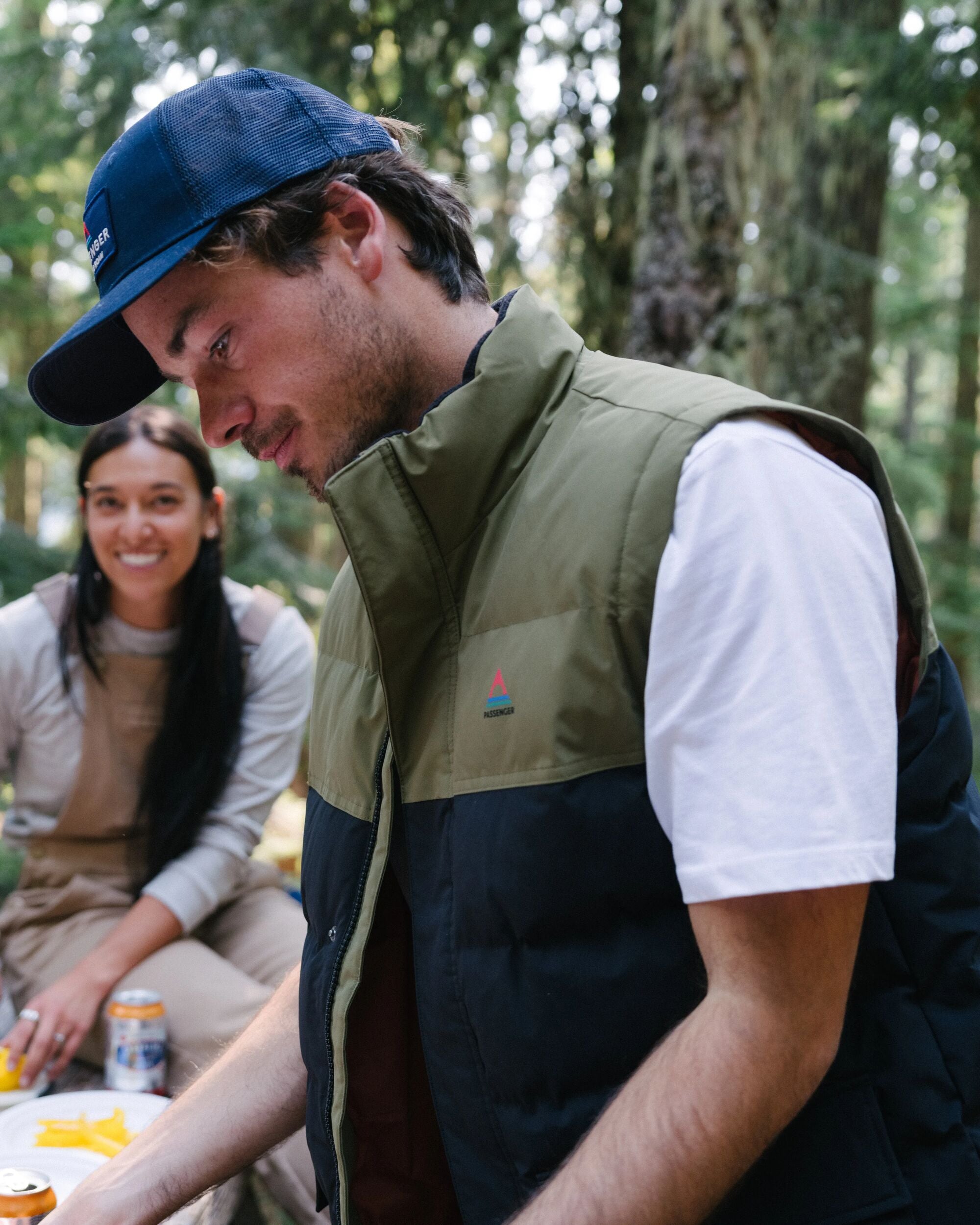 Baltic Recycled Insulated Vest - Black/Khaki - Lifestyle