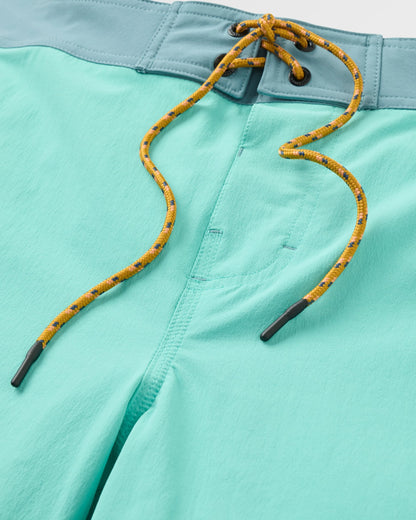 Cruiser Recycled Boardshort - 21" - Aqua - Flatlay