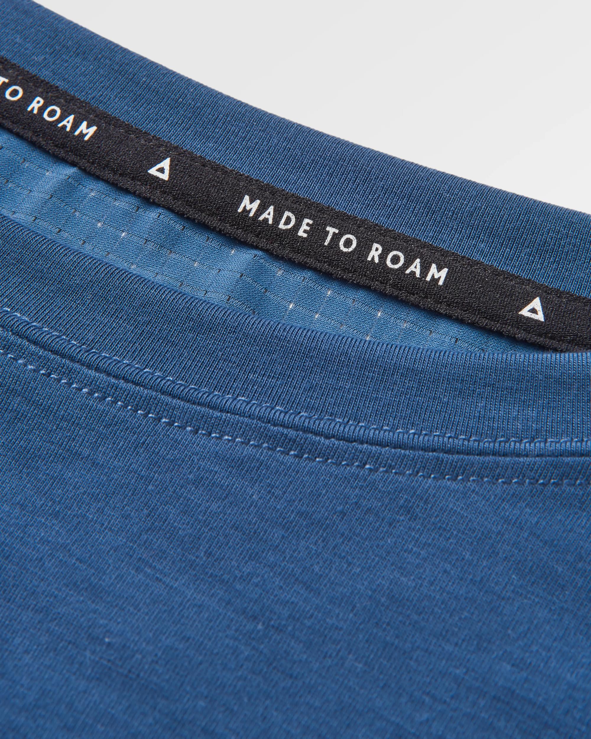 Lotus Recycled Active LS Top - Dark Denim - Flatlay