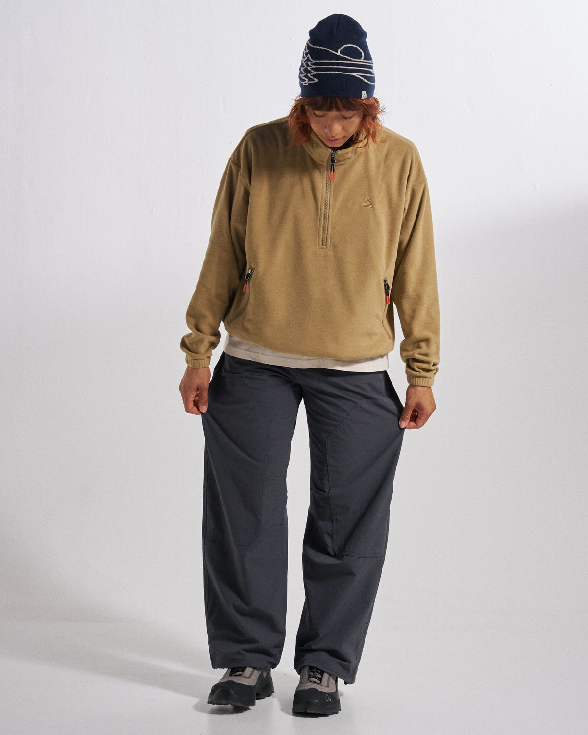 Marin Lined Active Trouser - Charcoal - Studio Model