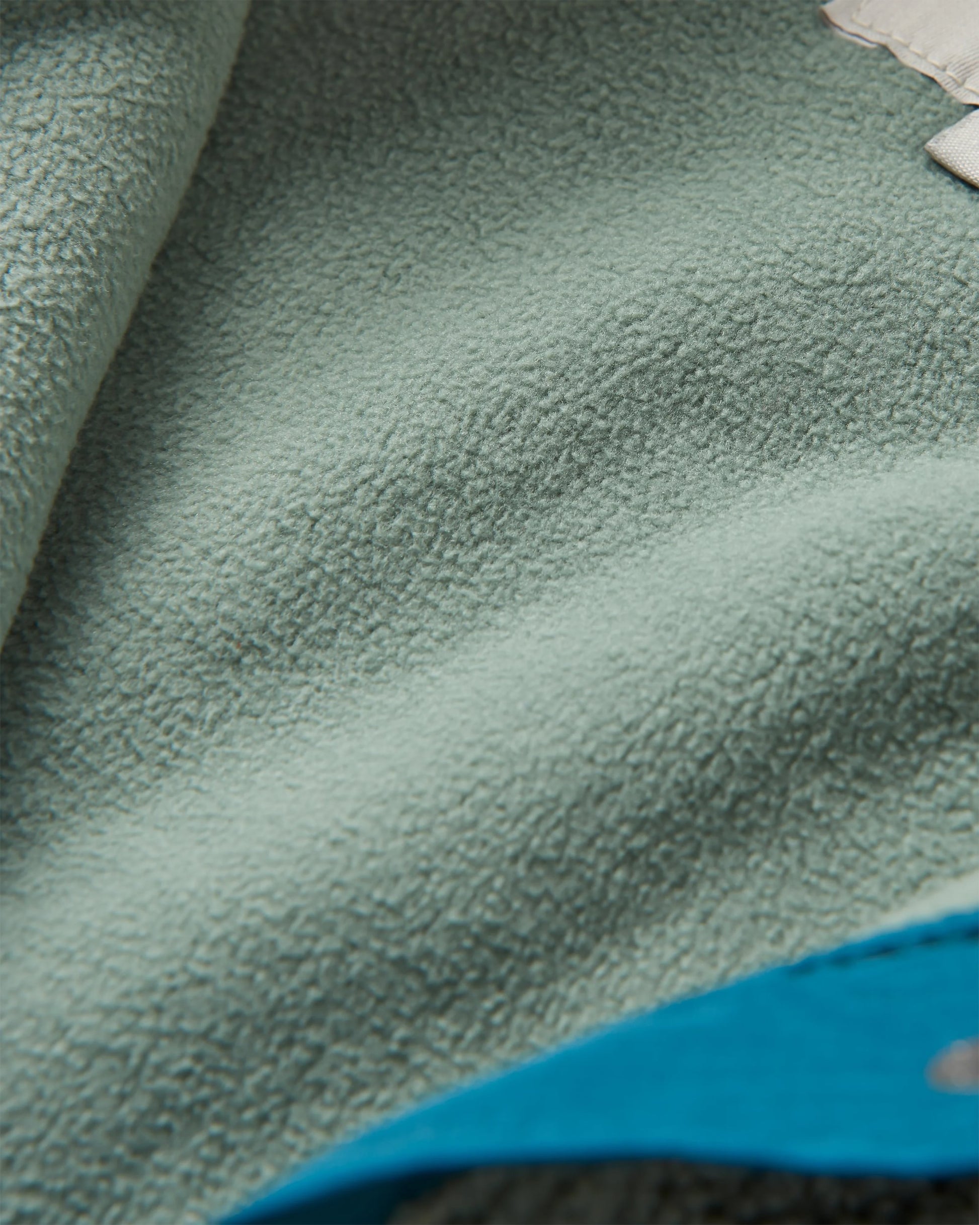 Calla Hooded Recycled Polar-Lined Fleece - Pistachio - Flatlay