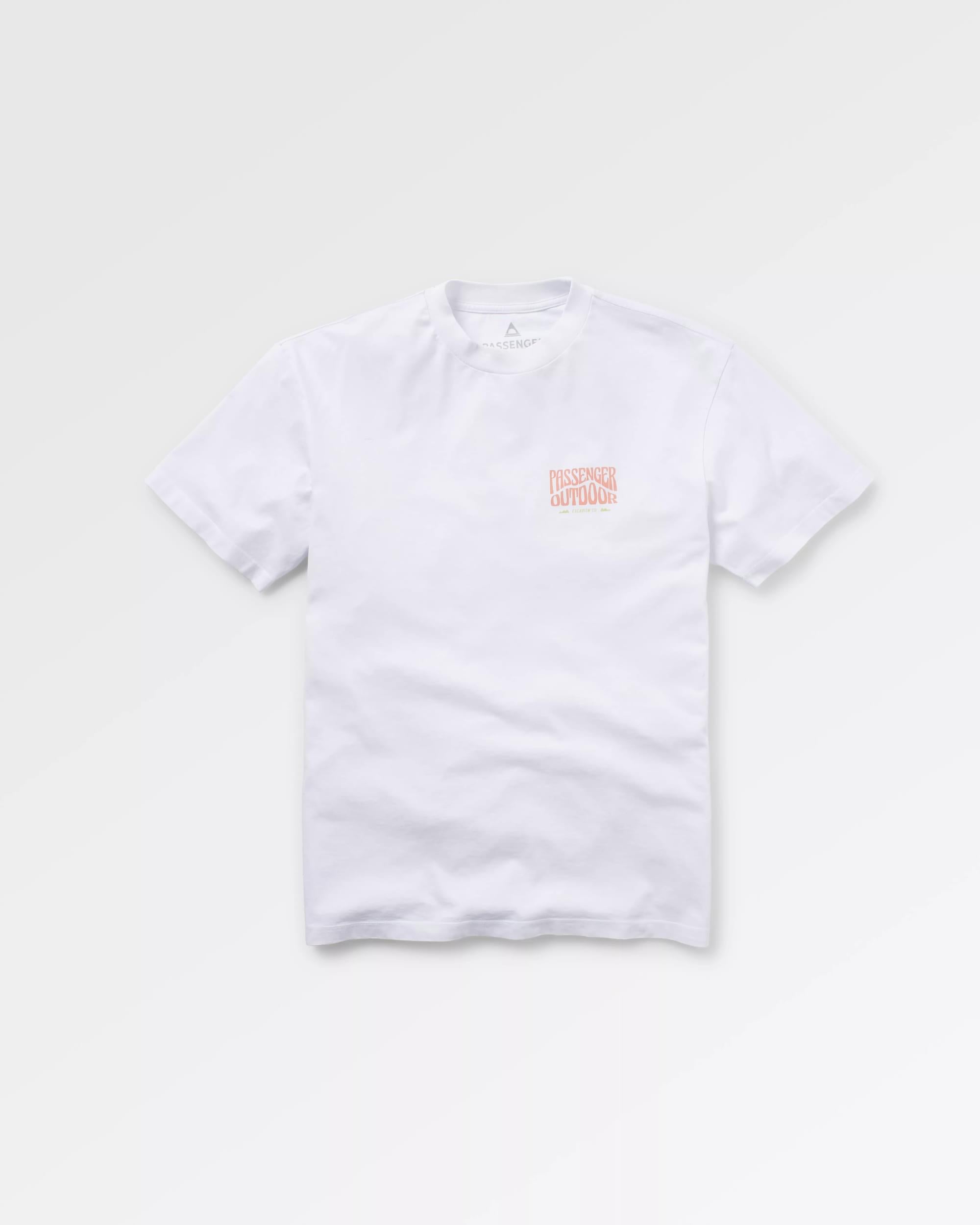 Yuca Recycled Relaxed Fit T-Shirt - White - Flatlay