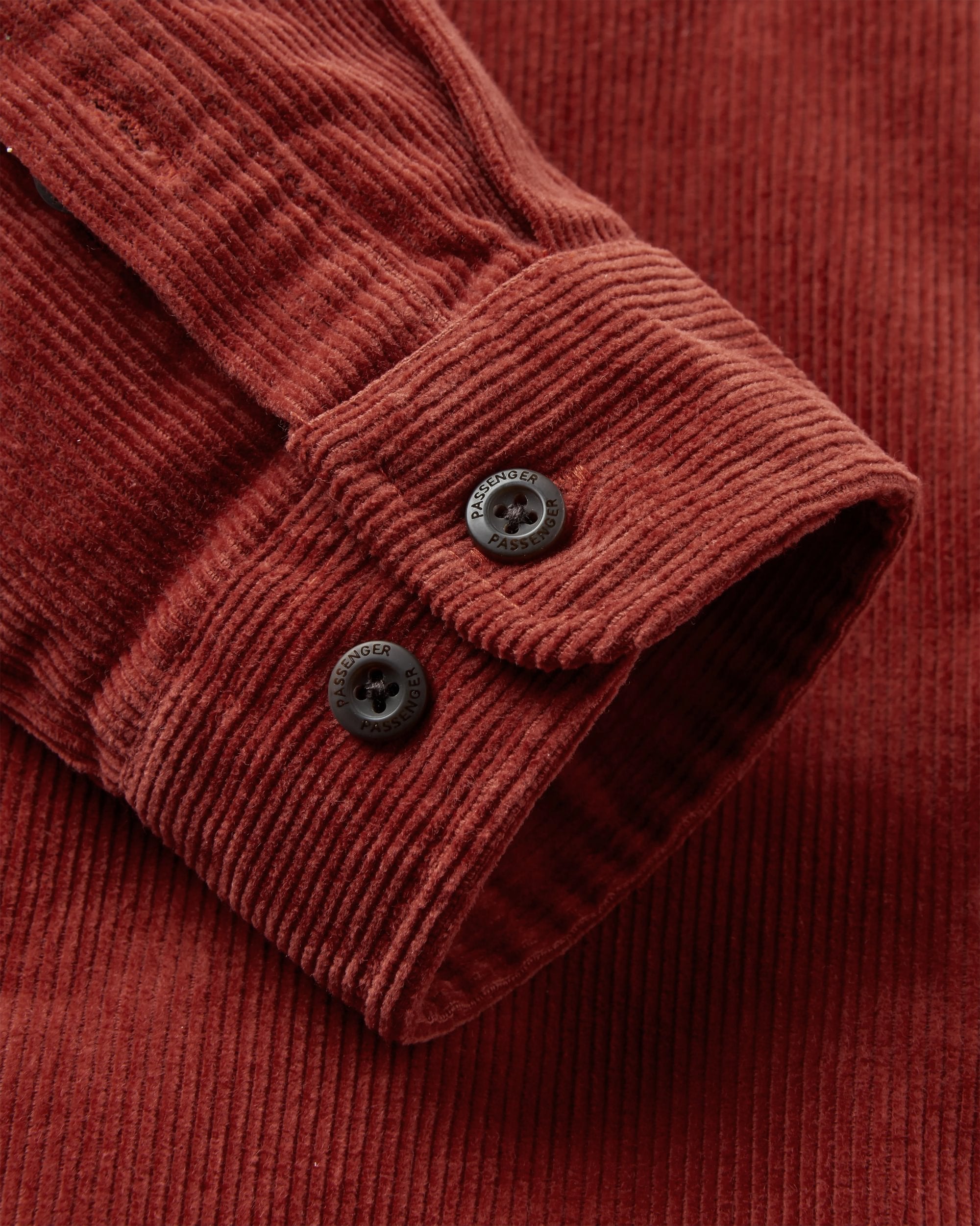 Backcountry Cord Shirt - Red Ochre - Flatlay