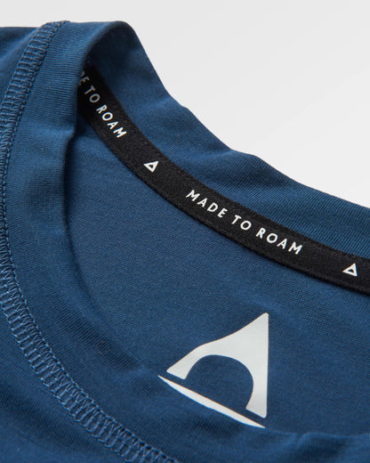 Trail Active Recycled T-shirt - Dark Denim - Flatlay