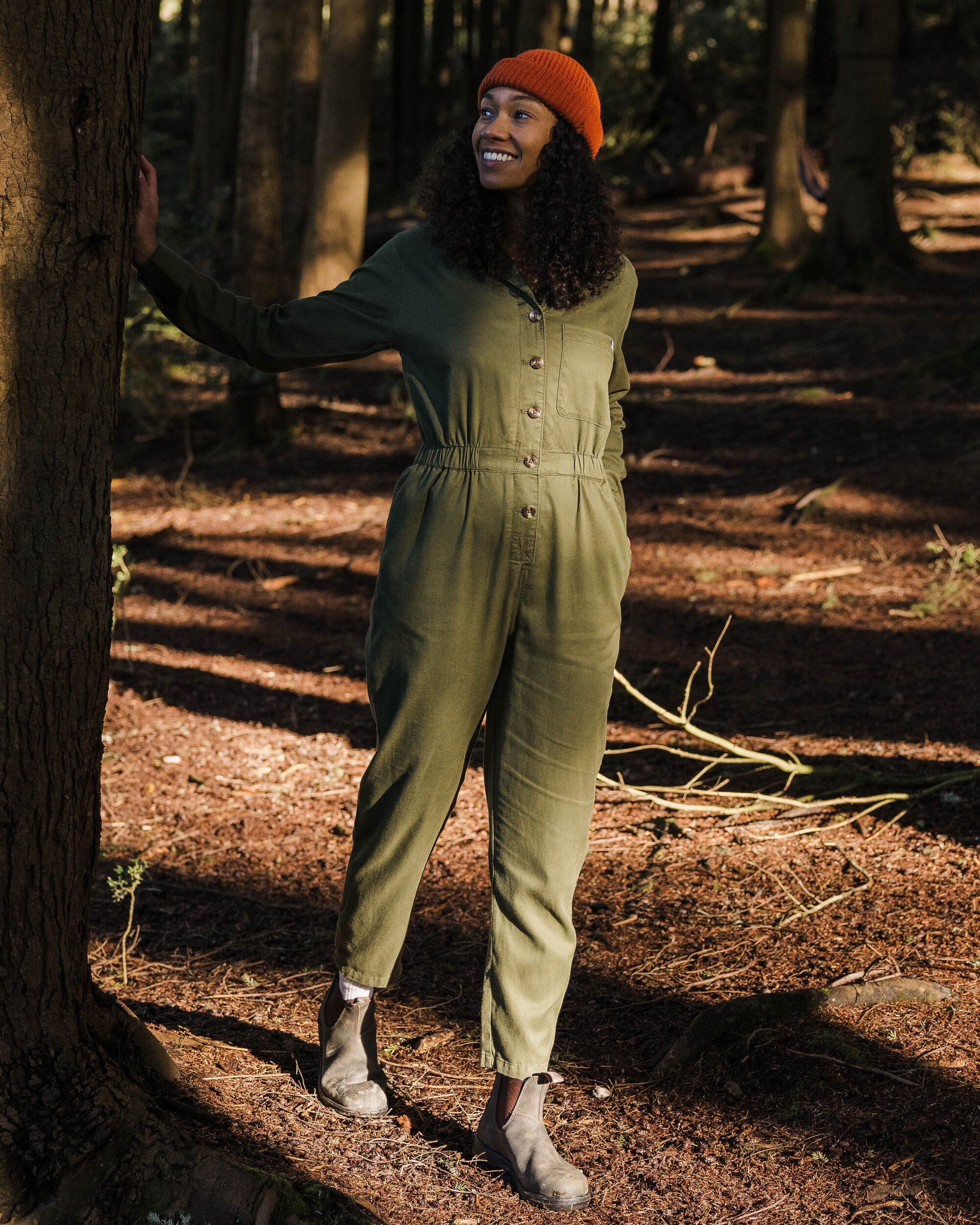 Resonate Boiler Suit - Khaki - Lifestyle