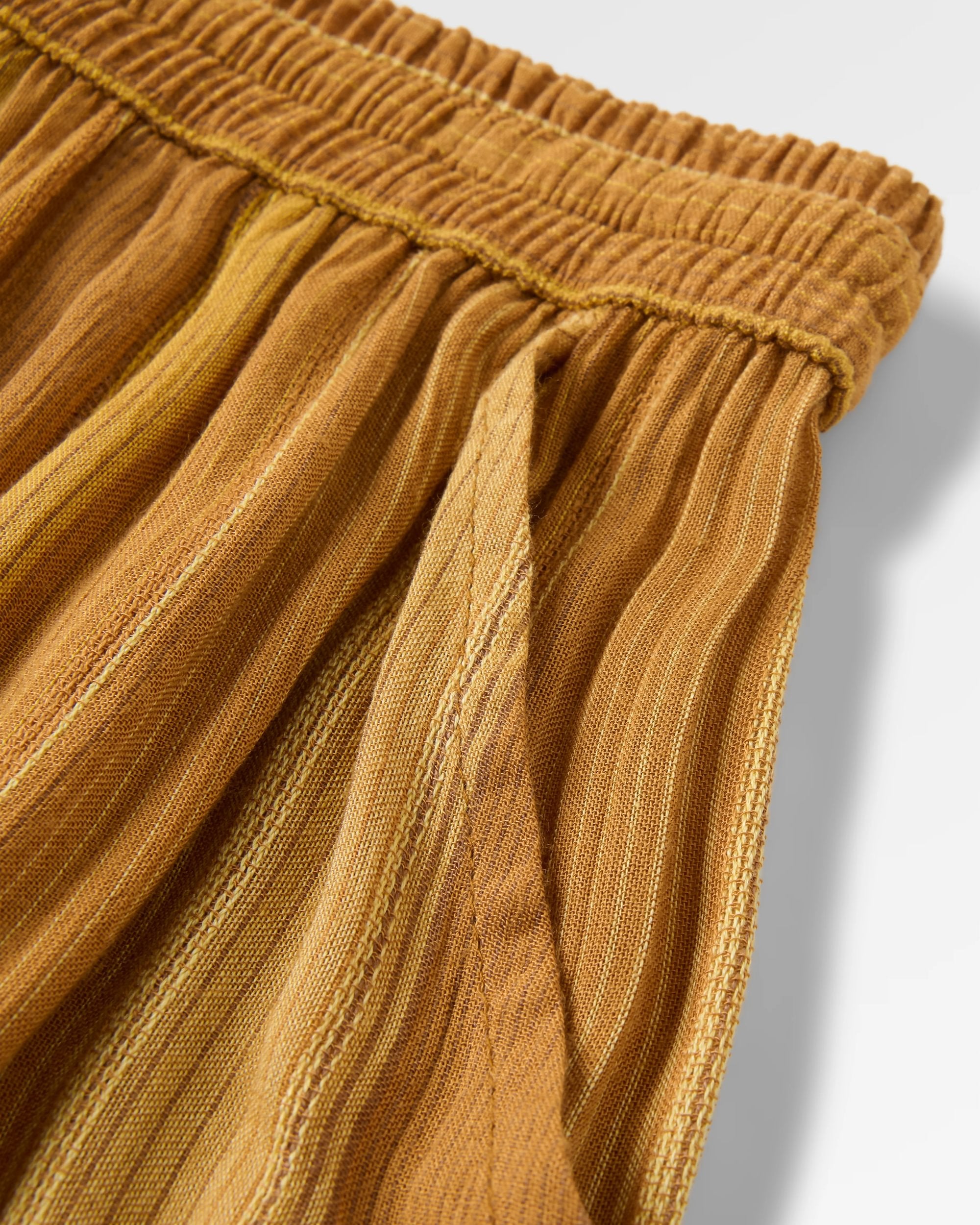 Zephyr Woven Maxi Skirt - Spruce Yellow Stripe - Flatlay