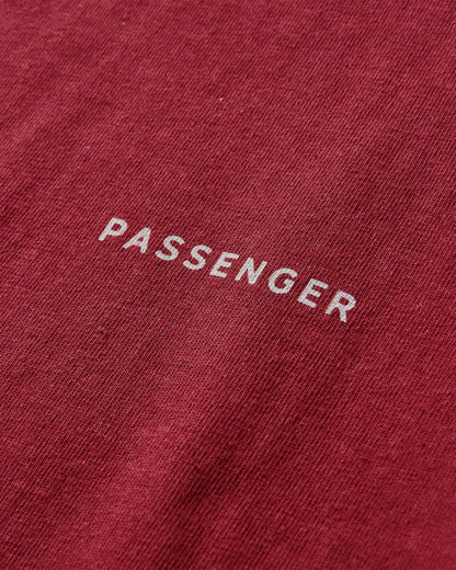 Made To Roam Recycled Cotton T-Shirt - Forest Berry - Flatlay