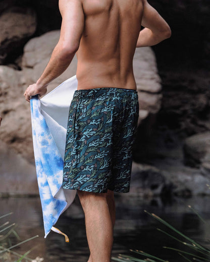 Porto Recycled All Purpose Swim Short - Ocean Current Black - Lifestyle