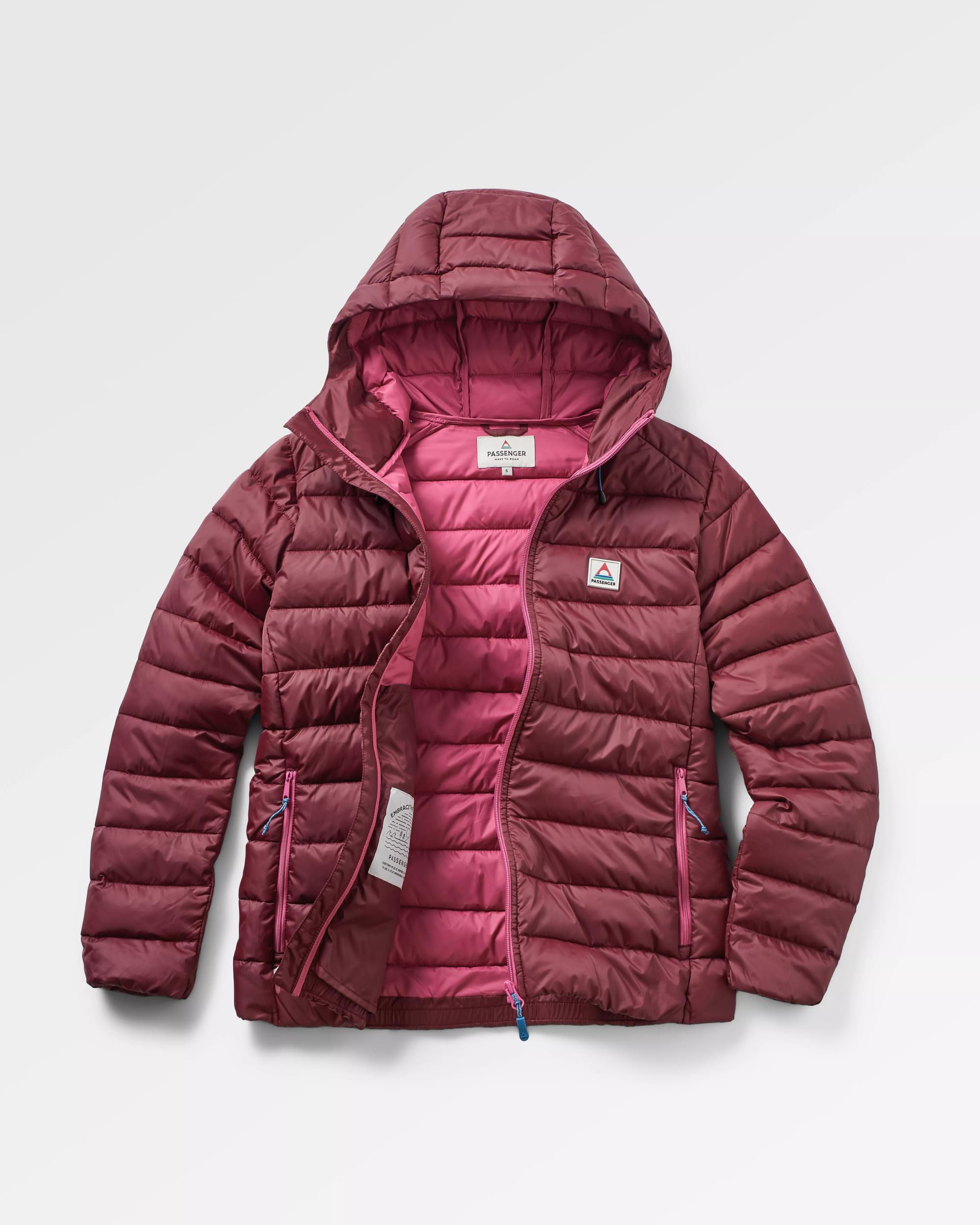 Pow Recycled 2.0 Insulated Jacket - Wine - Flatlay