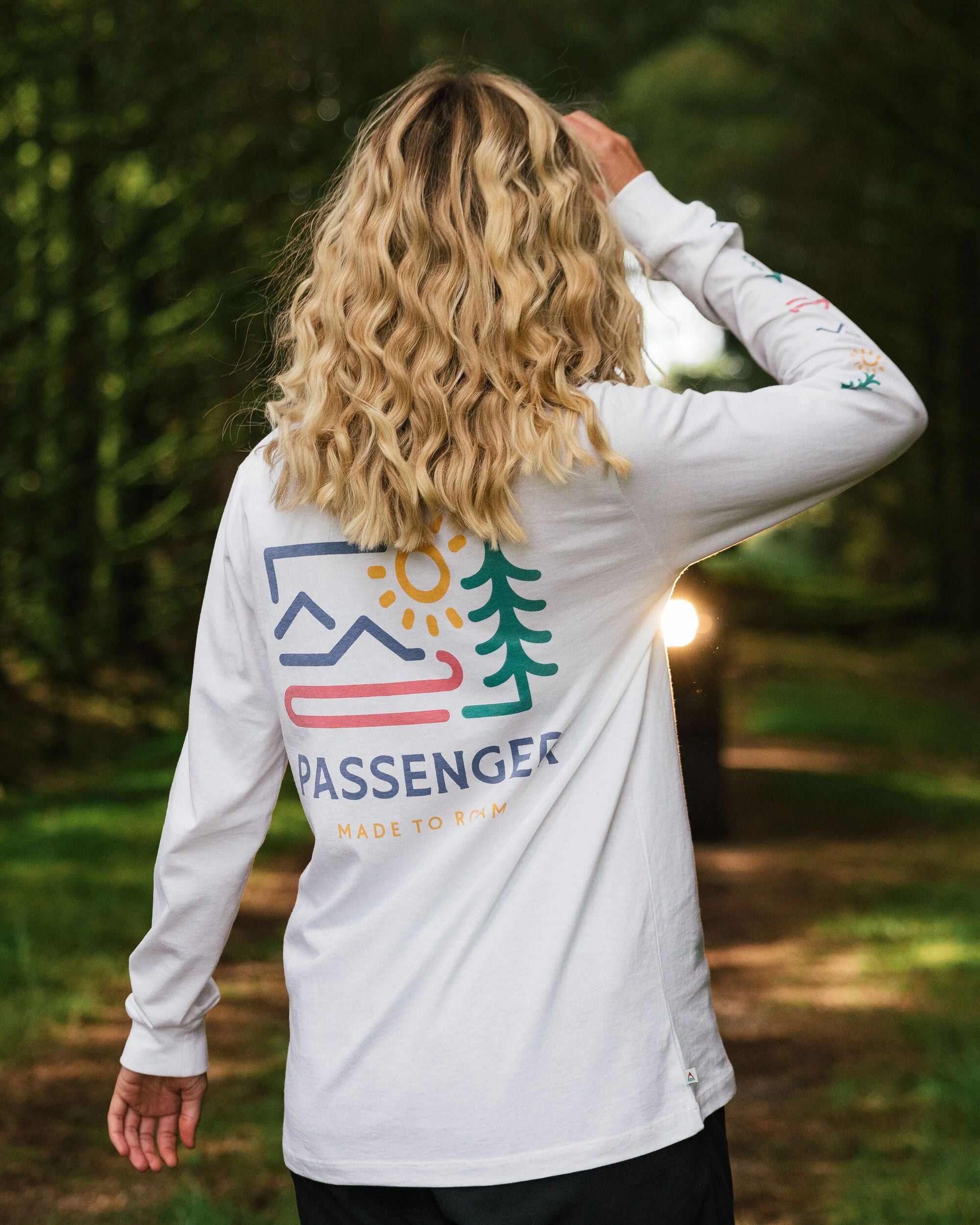 Phoenix Recycled LS T-Shirt - White - Lifestyle