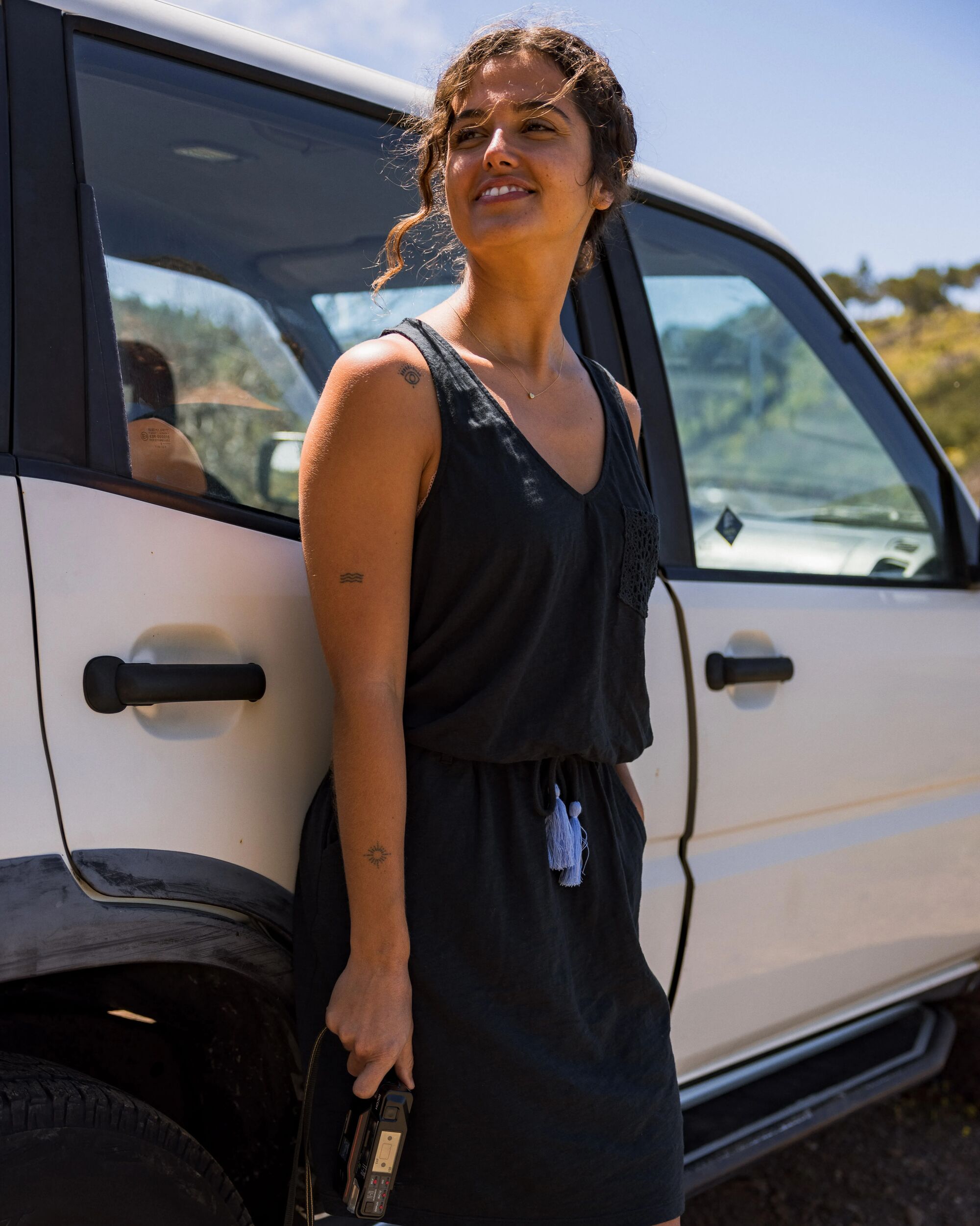 Rivergate Recycled Cotton Dress - Black - Lifestyle