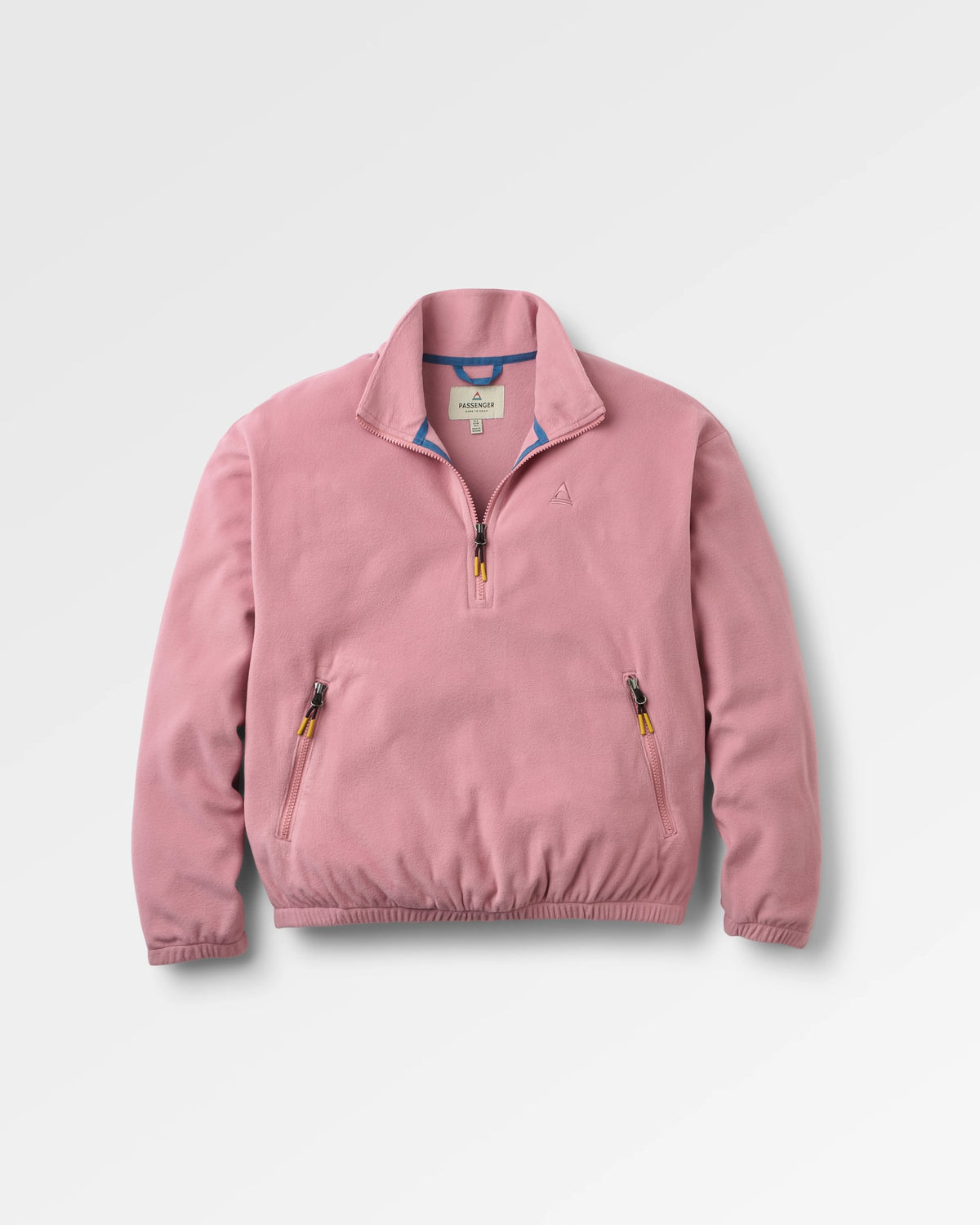 Ayla Micro Polartec® 1/4 Zip Fleece - Pink Haze - Flatlay
