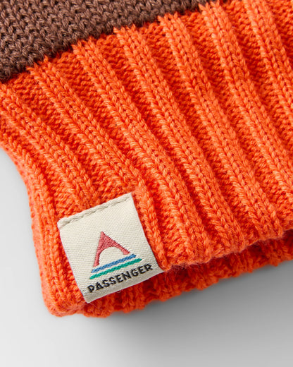 Scenic Fleece Lined Mittens - Scenic Chestnut - Flatlay