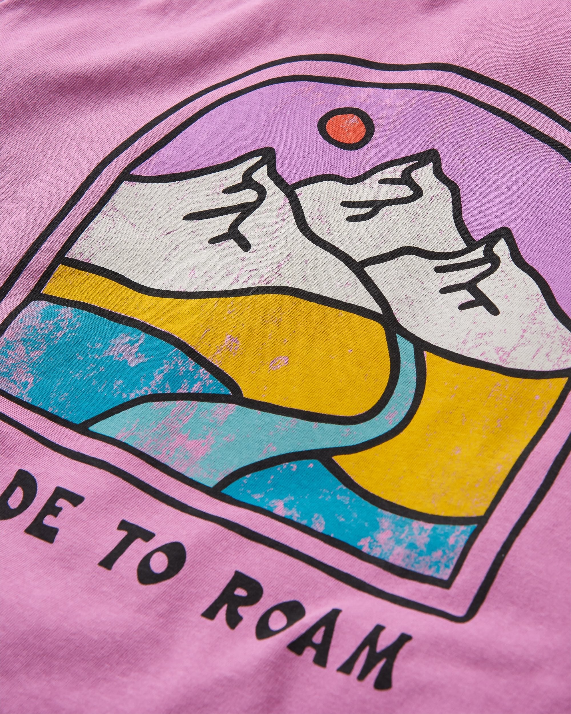 Friday Collective Recycled Cotton T-Shirt - Orchid - Flatlay