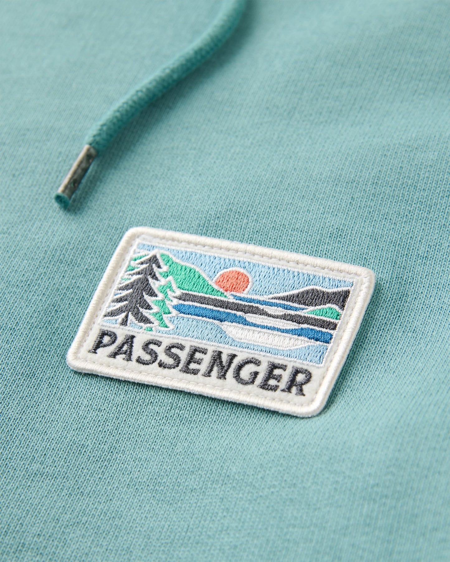 Roamer Patch Relaxed Fit Hoodie - Arctic - Flatlay