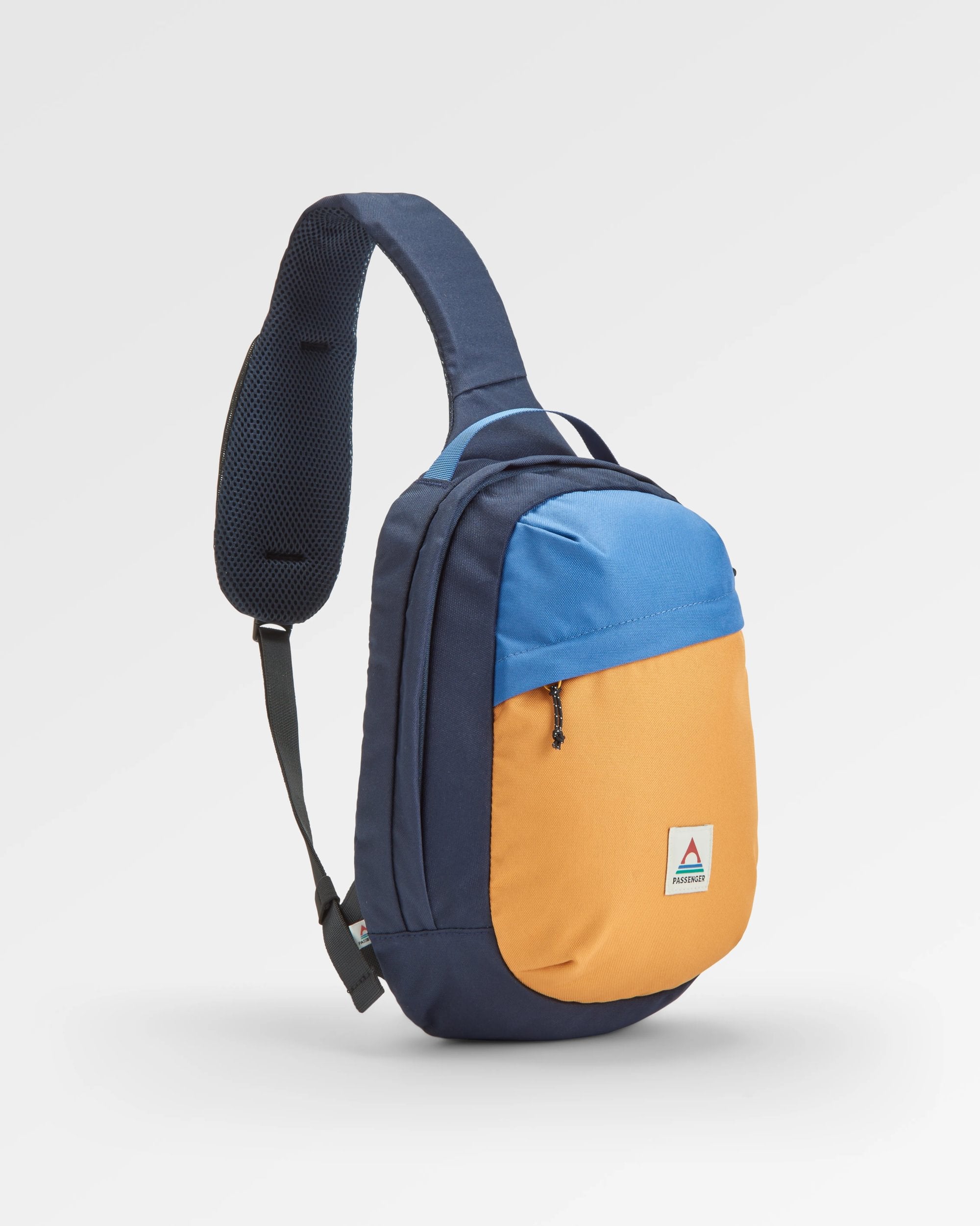 Boondocker Recycled Sling 8L - Honey/Dark Denim/Rich Navy - Flatlay