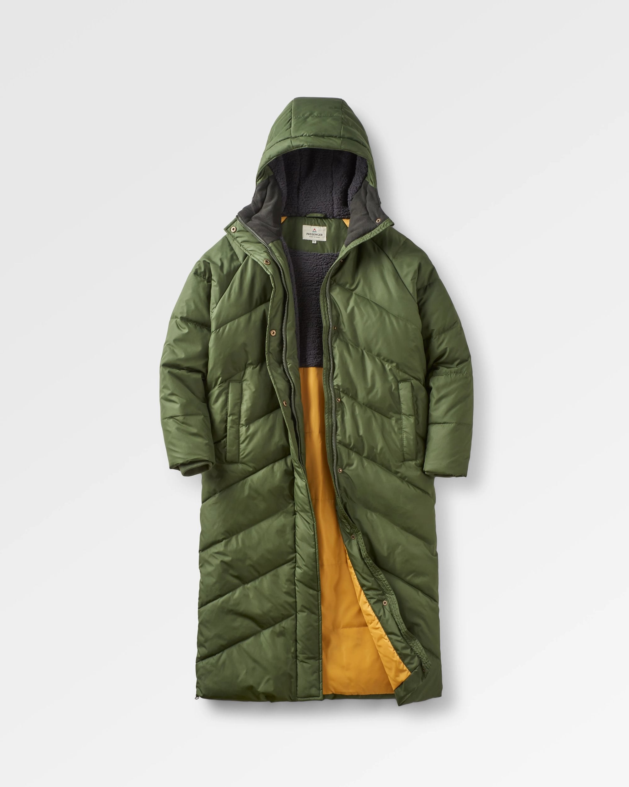 Tasman Recycled 2.0 Long Insulated Jacket - Fir Tree - Flatlay