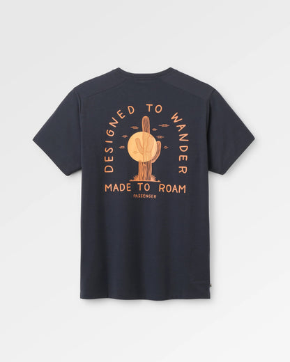 Ridescape Men's Active T-Shirt - Faded Black - Flatlay