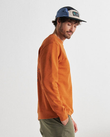 Escapism Sweatshirt - Sunset Orange - Studio Model