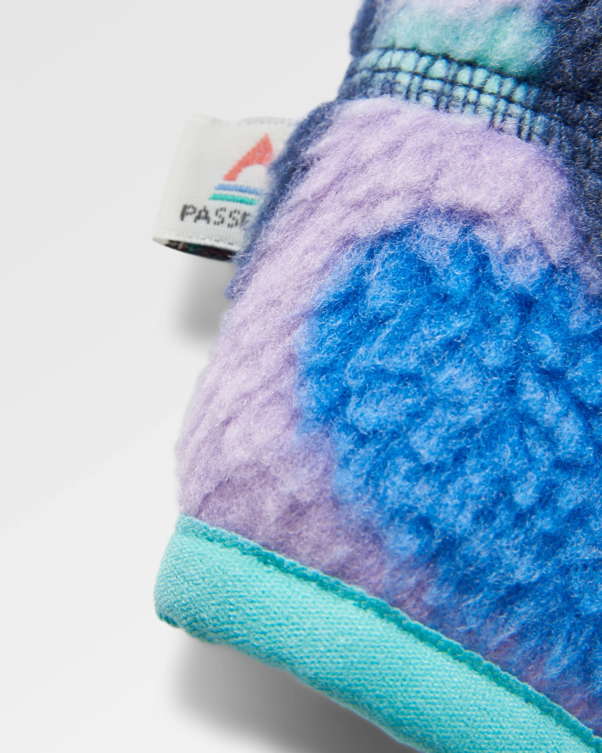 Home Recycled Sherpa Fleece - Mountain Foliage Purple - Flatlay