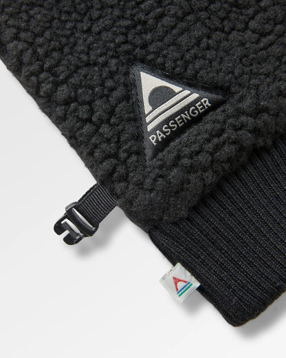 Snowfall Sherpa Gloves - Black - Flatlay