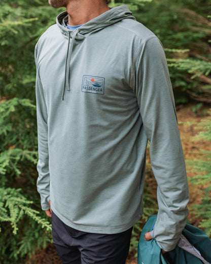 Roamscreen UPF50 Drirelease® Men's Hoodie - Pistachio - Lifestyle