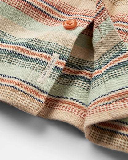 Island Heavy Twill Shirt - Birch Beach Stripe - Flatlay