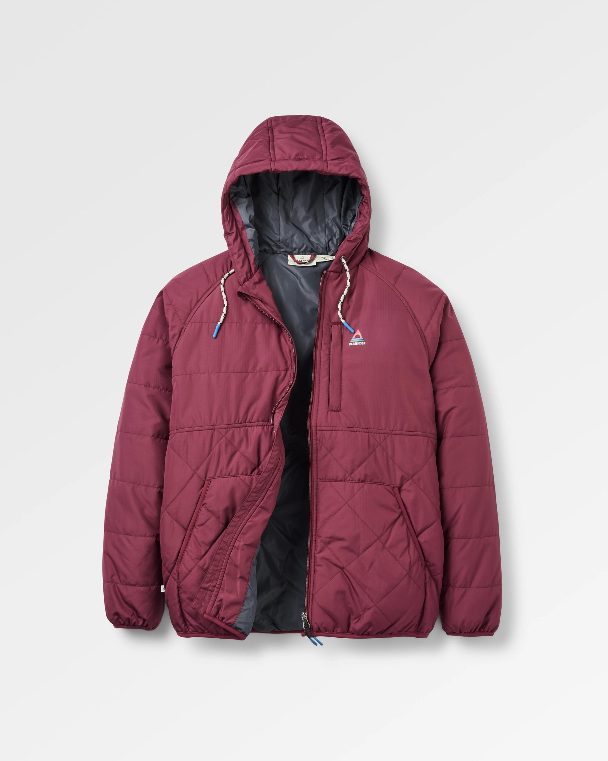 Dylan Recycled Insulated Full Zip Jacket - Fig - Flatlay