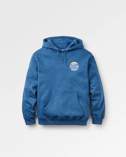 Laidback Relaxed Fit Hoodie - Dark Denim - Flatlay