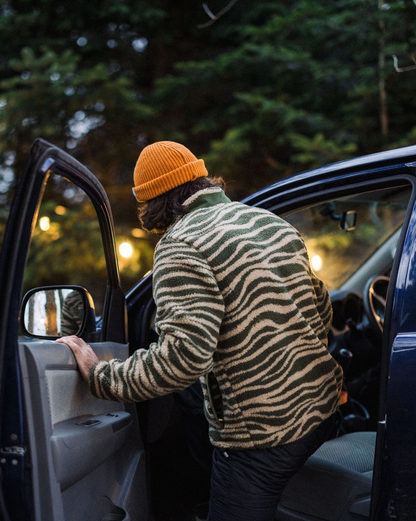 Trekker Recycled Deep-Pile Sherpa Fleece - Strata Khaki - Lifestyle