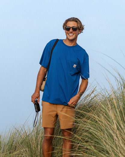 Heritage Recycled Relaxed Fit T-Shirt - True Blue