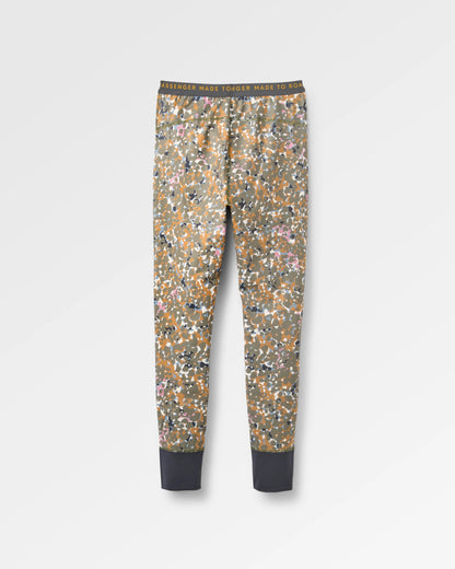 Amberfall Base Layer Leggings - Powder Camo Dusty Olive - Flatlay