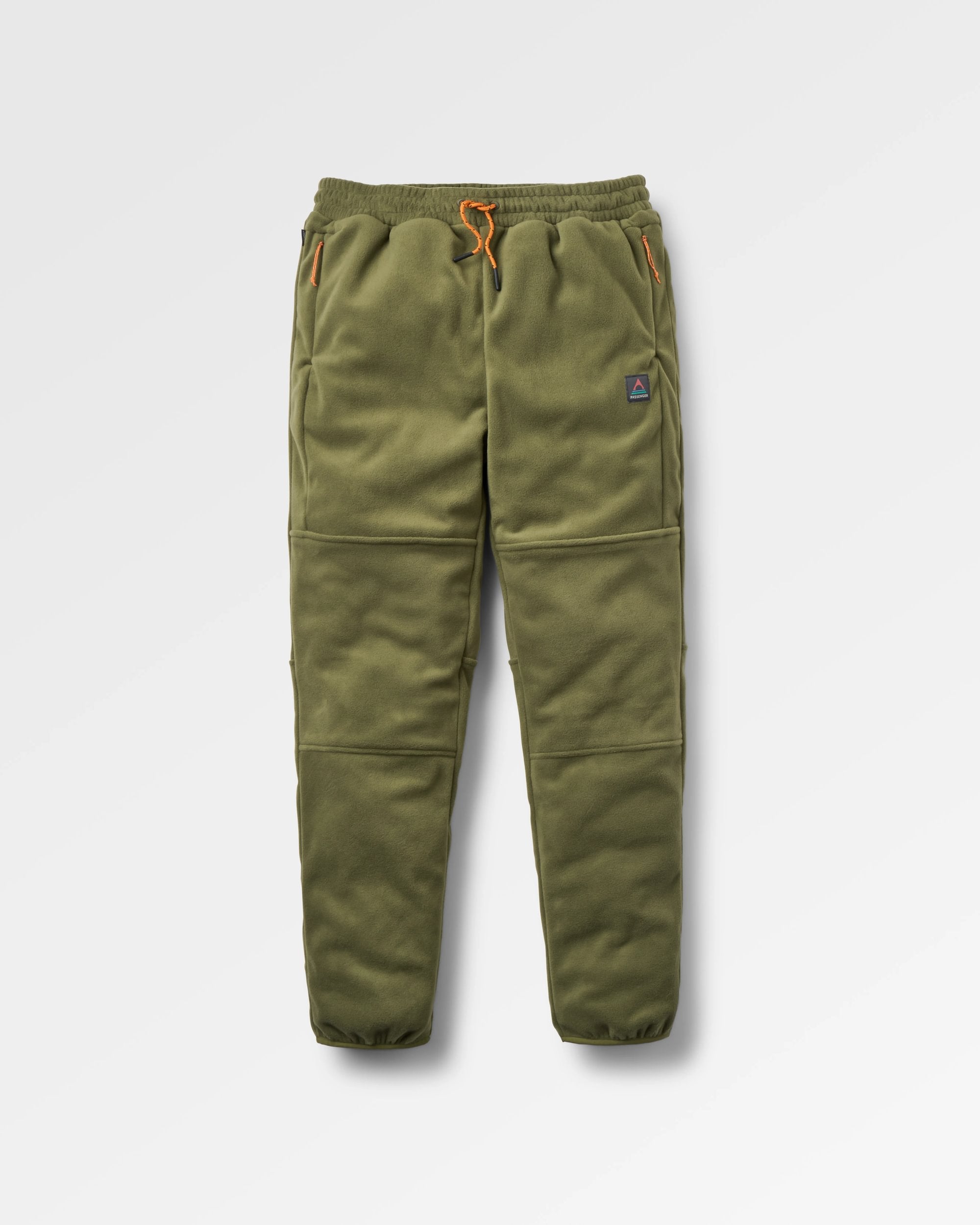 Woodland Polartec® Fleece Jogger - Khaki - Flatlay