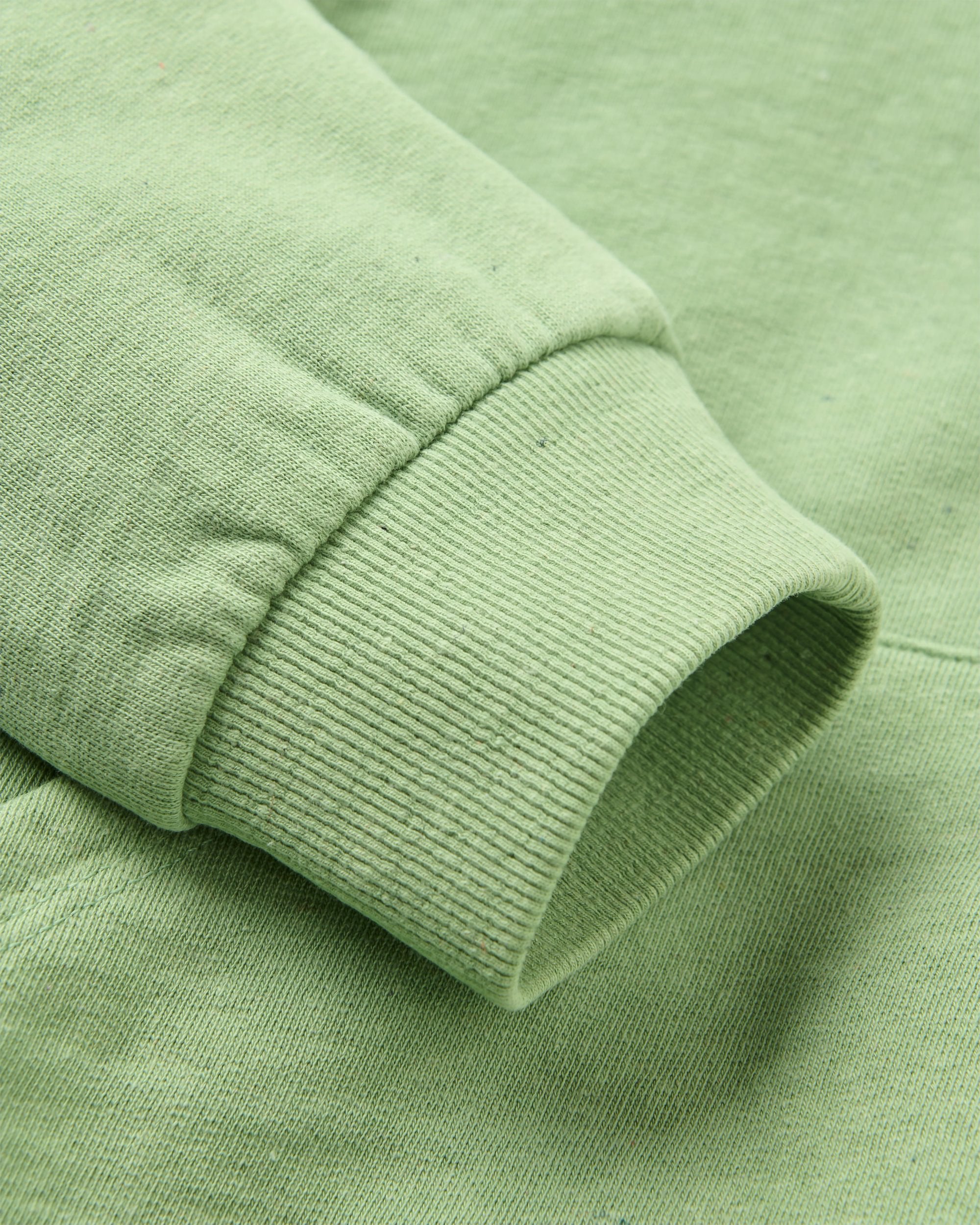 Dune Oversized Hoodie - Stem Green Marl - Flatlay