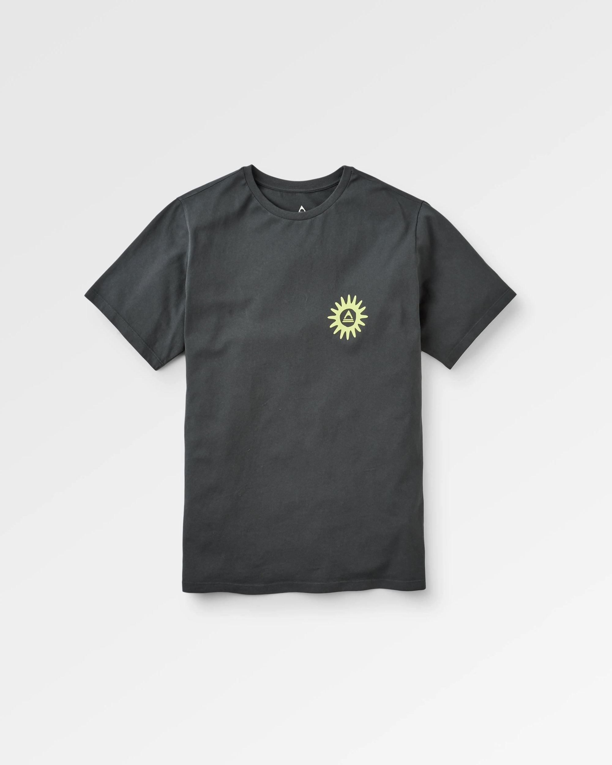 Easy Days Recycled Cotton T-Shirt - Black - Flatlay