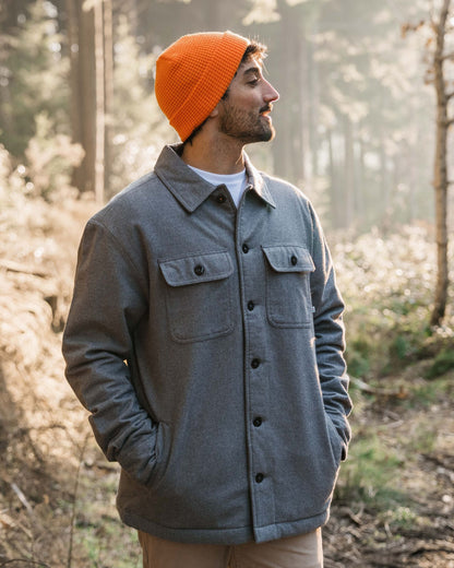 Freestyle Sherpa-Lined Overshirt - Grey Marl - Lifestyle