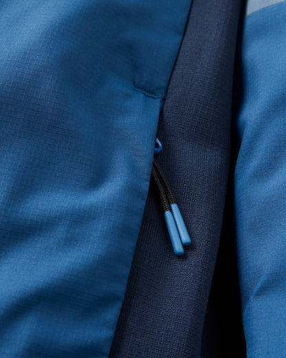 Daybreak Lightweight Recycled Thermore® Insulated Hoodless Jacket - Rich Navy/Storm Grey/Dark Denim - Flatlay