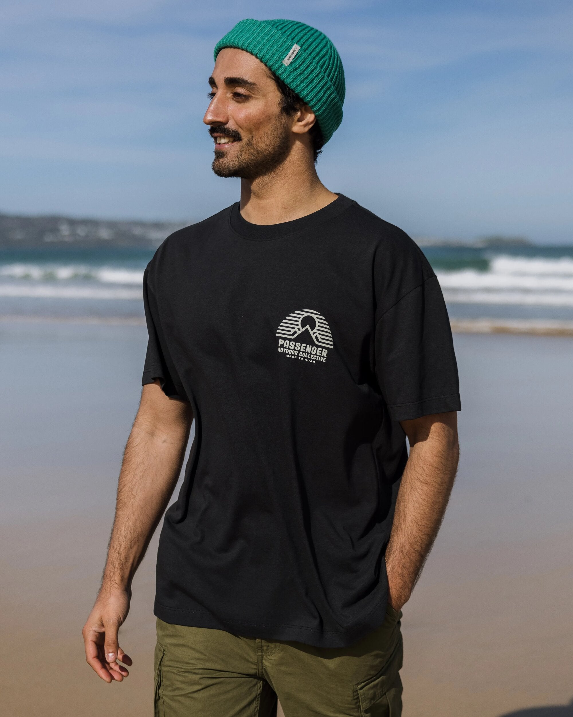 Elbio Recycled Relaxed Fit T-Shirt - Black - Lifestyle