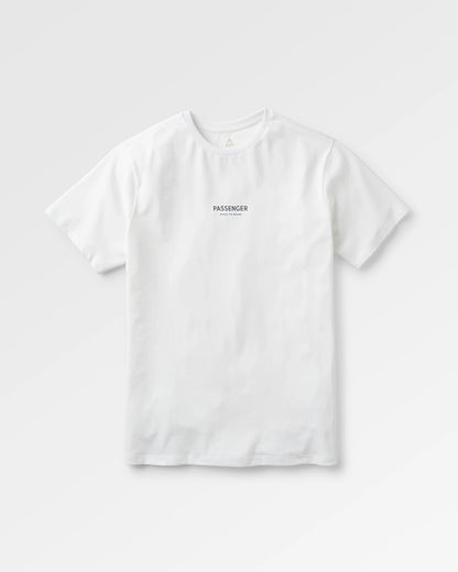 Maverick Recycled Cotton T-Shirt - White - Flatlay