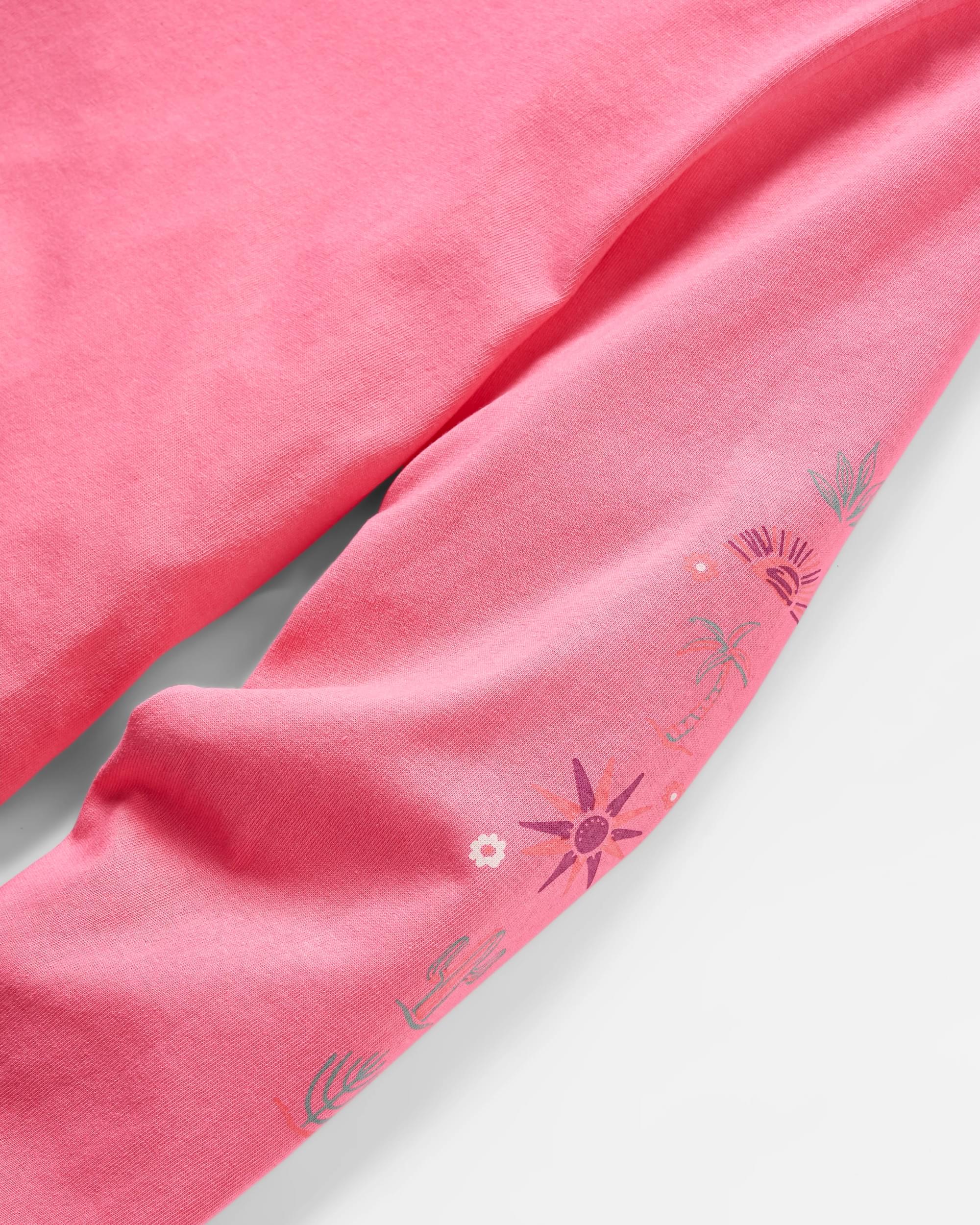 Chica Recycled Cotton LS T-Shirt - Soft Rose - Flatlay