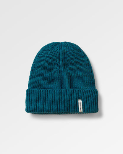 Compass Recycled Beanie - Shaded Spruce - Flatlay