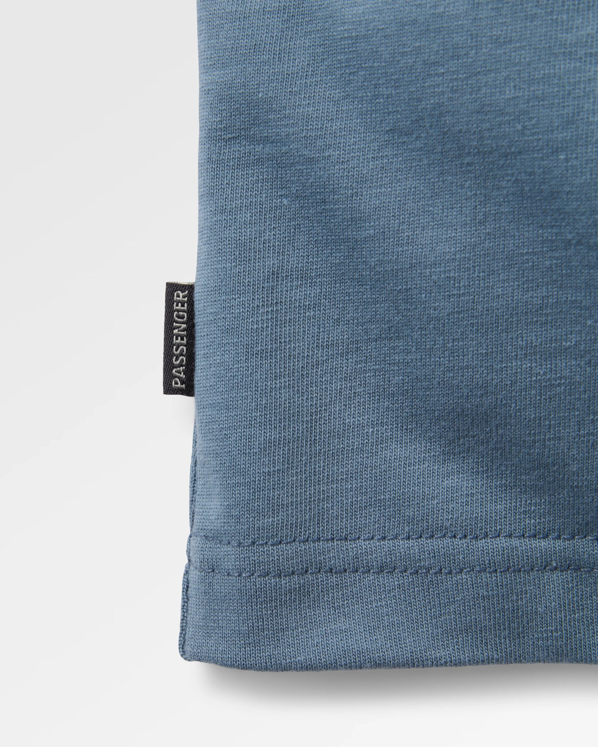 Vita Logo Relaxed Fit T-Shirt - Stormy Blue - Flatlay