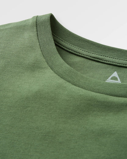 Trees Organic Cotton T-Shirt - Wild Green - Flatlay